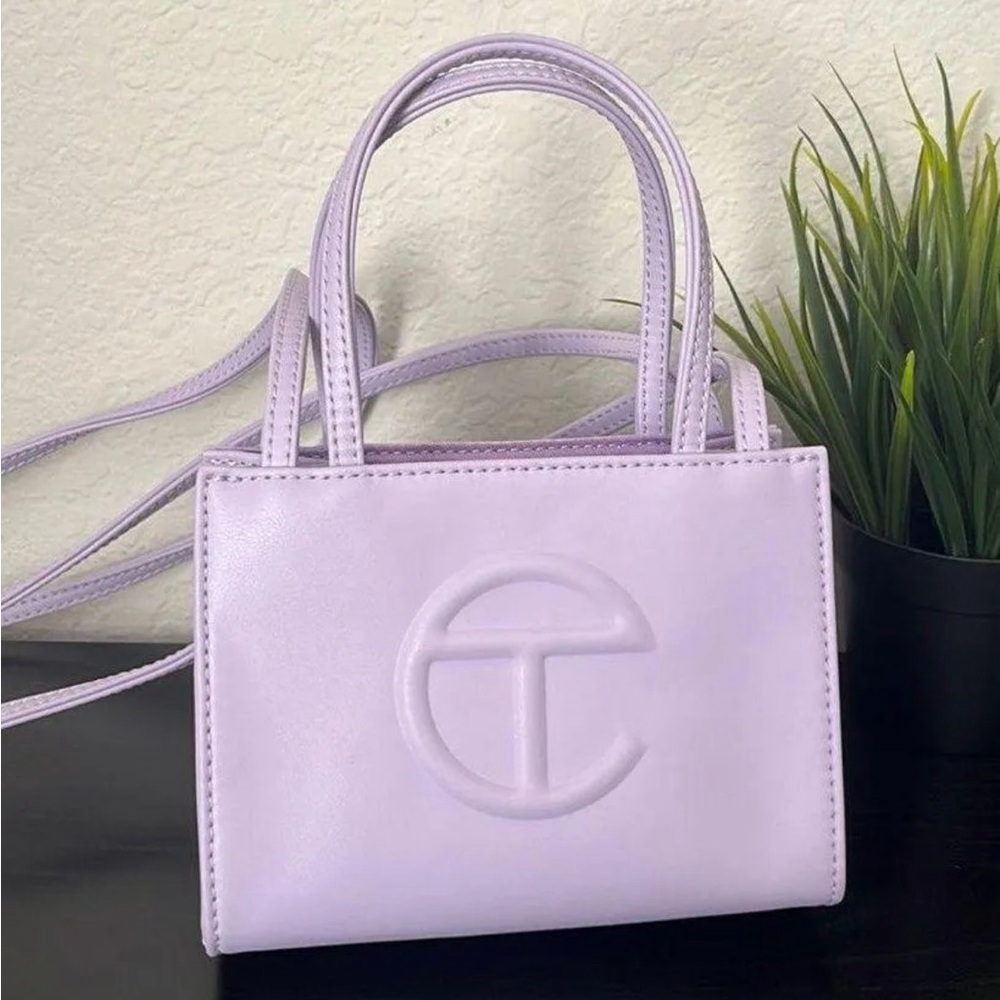 Small Telfar Lavendar bag